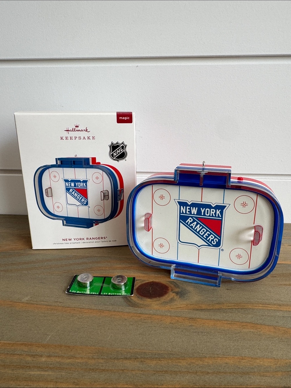 Hallmark | NHL: New York Rangers Hockey Rink w/Sound (2019) - Keepsake Ornament